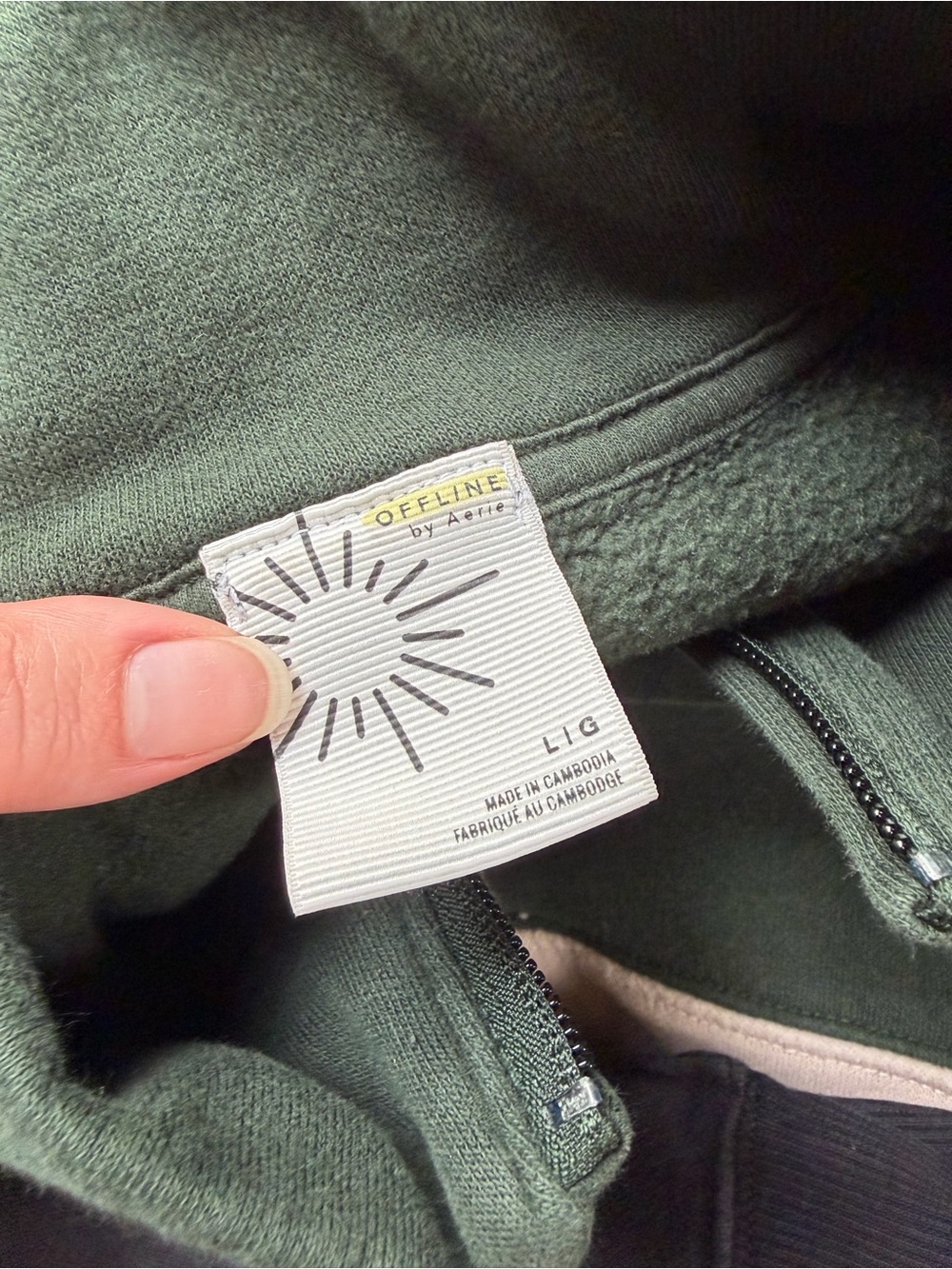 OFFLINE by aerie Cloud Fleece Quarter Zip - Picture 3 of 3